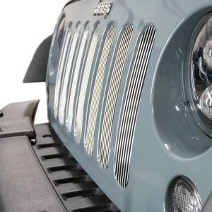 DV8 Offroad Bumpers & Jeep Accessories | 1350 Offroad - DV8 Grill Inserts; 7-Pieces; Polished - D-JP-190008-POLSH - Image 1