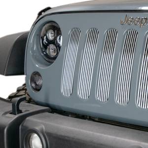 DV8 Offroad Bumpers & Jeep Accessories | 1350 Offroad - DV8 Grill Inserts; 7-Pieces; Polished - D-JP-190008-POLSH - Image 2
