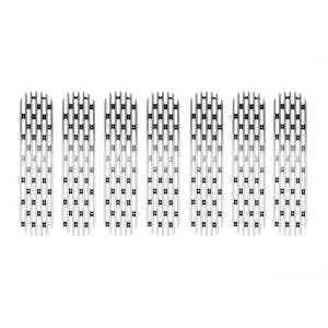 DV8 Offroad Bumpers & Jeep Accessories | 1350 Offroad - DV8 Grill Inserts; 7-Pieces; Polished - D-JP-190008-POLSH - Image 7