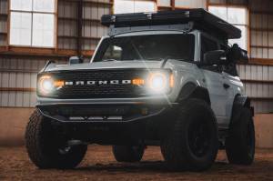 DV8 Offroad Bumpers & Jeep Accessories | 1350 Offroad - DV8 21-22 Ford Bronco Competition Series Front Bumper - FBBR-04 - Image 2