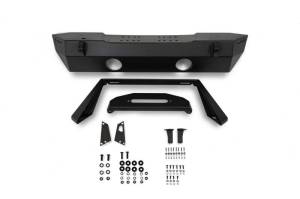 DV8 Offroad Bumpers & Jeep Accessories | 1350 Offroad - DV8 07-23 Jeep Wrangler/Gladiator JT/JK/JL FS-25 Stubby Front Bumper with Plated Bull Bar - FBJL-06 - Image 9