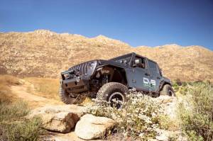 DV8 Offroad Bumpers & Jeep Accessories | 1350 Offroad - DV8 07-23 Jeep Wrangler/Gladiator JT/JK/JL FS-25 Stubby Front Bumper with Plated Bull Bar - FBJL-06 - Image 15