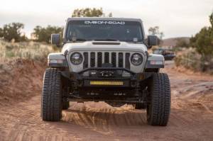 DV8 Offroad Bumpers & Jeep Accessories | 1350 Offroad - DV8 18-23 Jeep Wrangler JL / 20-23 Jeep Gladiator JT FS-7 Mid-Width Winch Front Bumper - FBJL-07 - Image 7