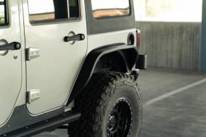 DV8 Offroad Bumpers & Jeep Accessories | 1350 Offroad - DV8 07-18 Jeep Wrangler JK Slim Fender Flares - FDJK-07 - Image 1