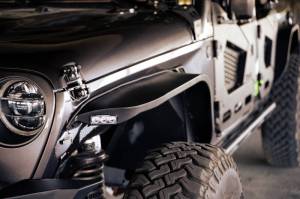 DV8 Offroad Bumpers & Jeep Accessories | 1350 Offroad - DV8 18-23 Jeep Wrangler JL Slim Fender Flares - FDJL-07 - Image 21