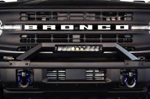 DV8 Offroad Bumpers & Jeep Accessories | 1350 Offroad - DV8 21-22 Ford Bronco Factory Modular Front Bumper Bull Bar - LBBR-04 - Image 20