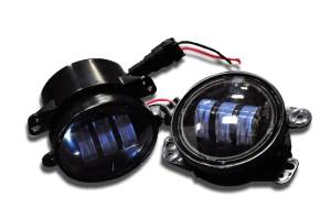 DV8 Offroad Bumpers & Jeep Accessories | 1350 Offroad - DV8 Fog Light; 4-in Round; Pair - R4FL16W3W - Image 6