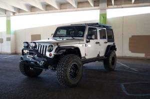 DV8 Offroad Bumpers & Jeep Accessories | 1350 Offroad - DV8 07-18 Jeep Wrangler JK Short Roof Rack - RRJK-04 - Image 4