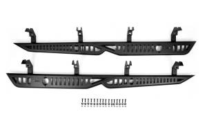 DV8 Offroad Bumpers & Jeep Accessories | 1350 Offroad - DV8 19-24 GMC Sierra 1500 Crew Cab OE Plus Side Steps - Black Steel - SRCS1-01 - Image 4
