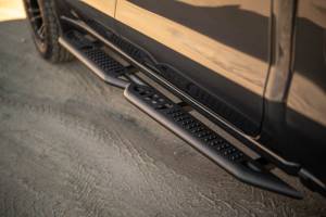 DV8 Offroad Bumpers & Jeep Accessories | 1350 Offroad - DV8 19-24 GMC Sierra 1500 Crew Cab OE Plus Side Steps - Black Steel - SRCS1-01 - Image 3