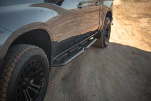 DV8 Offroad Bumpers & Jeep Accessories | 1350 Offroad - DV8 19-24 GMC Sierra 1500 Crew Cab OE Plus Side Steps - Black Steel - SRCS1-01 - Image 12