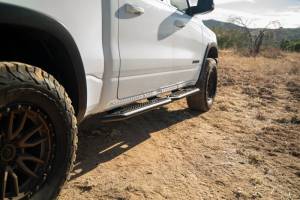 DV8 Offroad Bumpers & Jeep Accessories | 1350 Offroad - DV8 19-25 RAM 1500 Crew Cab OE Plus Side Steps - Black Steel - SRDR1-01 - Image 4