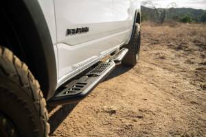 DV8 Offroad Bumpers & Jeep Accessories | 1350 Offroad - DV8 19-25 RAM 1500 Crew Cab OE Plus Side Steps - Black Steel - SRDR1-01 - Image 5