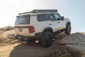 DV8 Offroad Bumpers & Jeep Accessories | 1350 Offroad - DV8 24-25 Toyota Land Cruiser OE Plus Side Steps - Black Steel - SRTL4-01 - Image 3