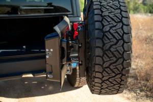 DV8 Offroad Bumpers & Jeep Accessories | 1350 Offroad - DV8 18-23 Jeep Wrangler JL MTO Series Bumper Spare Tire Swing Gate - TCJL-13 - Image 9