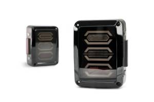 DV8 Offroad Bumpers & Jeep Accessories | 1350 Offroad - DV8 LED Tail Light; Hexagon Light - TLJK-02 - Image 19