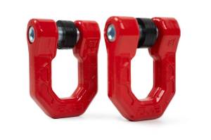DV8 Offroad Bumpers & Jeep Accessories | 1350 Offroad - DV8 Elite Series D-Ring Shackles - Pair (Red) - UNSK-01RD - Image 3