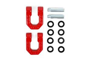 DV8 Offroad Bumpers & Jeep Accessories | 1350 Offroad - DV8 Elite Series D-Ring Shackles - Pair (Red) - UNSK-01RD - Image 6