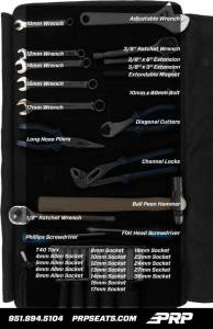 PRP Seats & Harnesses for Jeeps and Off-Road | 1350 Offroad - PRP Kawasaki KRX Roll Up Tool Bag with 35pc Tool Kit - E132 - Image 3