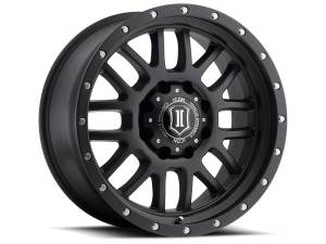ICON Alloys Alpha, Satin Black, 20x9 / 8x180, 12mm Offset Wheel 1220908955SB