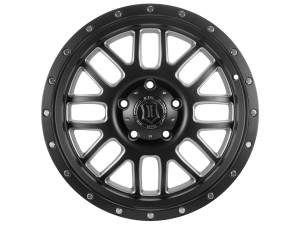 ICON Alloys Off-Road Wheels | 1350 Offroad - ICON Alloys Alpha, Satin Black, Milled Windows, 20x9 / 5x150, 16mm OS Wheel 1220905556SBMW - Image 2