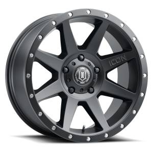 ICON Alloys Off-Road Wheels | 1350 Offroad - ICON Alloys Rebound, Satin Black, 20x9 / 5x150, 16mm Offset Wheel 1820905556SB - Image 1