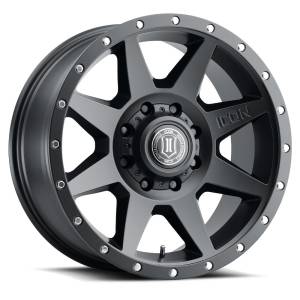 ICON Alloys Off-Road Wheels | 1350 Offroad - ICON Alloys Rebound, Satin Black, 20x9 / 8x6.5, 12mm Offset Wheel 1820908055SB - Image 1
