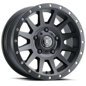 ICON Alloys Off-Road Wheels | 1350 Offroad - ICON Alloys Compression, Satin Black, 17x8.5 / 5x150, 25mm Offset Wheel 2017855557SB - Image 1