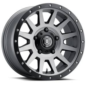 ICON Alloys Off-Road Wheels | 1350 Offroad - ICON Alloys Compression, Titanium, 17x8.5 / 5x150, 25mm Offset Wheel 2017855557TT - Image 1