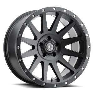 ICON Alloys Off-Road Wheels | 1350 Offroad - ICON Alloys Compression, Satin Black, 20x10 / 5x5, -12mm Offset Wheel 2020107350SB - Image 1