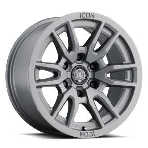 ICON Alloys Off-Road Wheels | 1350 Offroad - ICON Alloys Vector 6, Titanium, 17x8.5 / 6x5.5, 0mm Offset Wheel 2417858347TT - Image 1