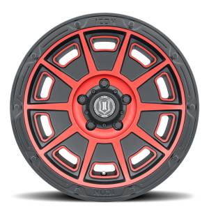 ICON Alloys Off-Road Wheels | 1350 Offroad - ICON Alloys Victory, Satin Black w/Red, 17x8.5 / 6x120, 0mm Offset Wheel 3017859447SBRT - Image 2