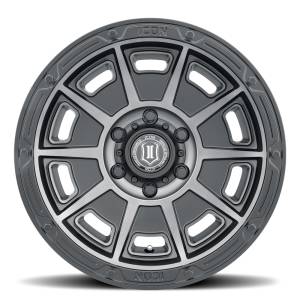 ICON Alloys Off-Road Wheels | 1350 Offroad - ICON Alloys Victory, Smoked Satin Black, 17x8.5 / 6x135, 6mm Offset Wheel 3017856350SSBT - Image 2