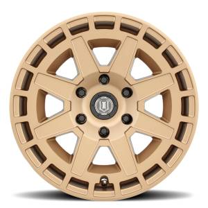 ICON Alloys Off-Road Wheels | 1350 Offroad - ICON Alloys Compass, Satin Brass, 17x8.5 / 5x5, -6mm Offset Wheel 3217857345BS - Image 2