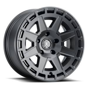 ICON Alloys Off-Road Wheels | 1350 Offroad - ICON Alloys Compass, Satin Black, 17x8.5 / 5x5, -6mm Offset Wheel 3217857345SB - Image 1