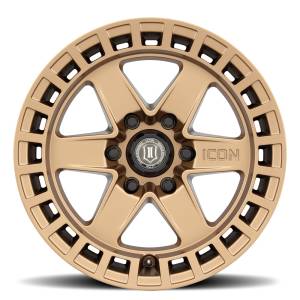 ICON Alloys Off-Road Wheels | 1350 Offroad - ICON Alloys Raider, Satin Brass, 17x8.5 / 6x5.5, 0mm Offset Wheel 3417858347BS - Image 3