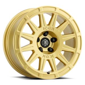 ICON Alloys Off-Road Wheels | 1350 Offroad - ICON Alloys Ricochet, Gloss Gold, 17x8 / 5x4.5, 38mm Offset Wheel 7017806560GG - Image 1