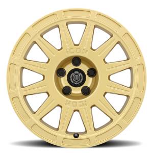 ICON Alloys Off-Road Wheels | 1350 Offroad - ICON Alloys Ricochet, Gloss Gold, 17x8 / 5x100, 38mm Offset Wheel 7017805060GG - Image 2