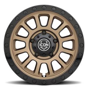 ICON Alloys Off-Road Wheels | 1350 Offroad - ICON Alloys Hulse, Satin Bronze w/ Gloss Black Lip & Bolts, 18x9 / 5x150, 25mm Offset Wheel 8018905560SBGB - Image 2