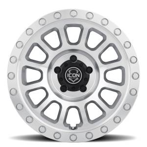 ICON Alloys Off-Road Wheels | 1350 Offroad - ICON Alloys Hulse, Silver Machined, 17x8.5 / 5x150, 25mm Offset Wheel 8017855557SM - Image 3
