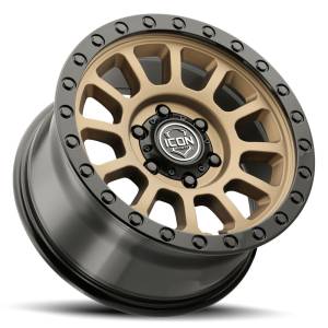 ICON Alloys Off-Road Wheels | 1350 Offroad - ICON Alloys Hulse, Satin Bronze w/ Gloss Black Lip & Bolts, 18x9 / 6x5.5, 25mm Offset Wheel 8018909060SBGB - Image 3