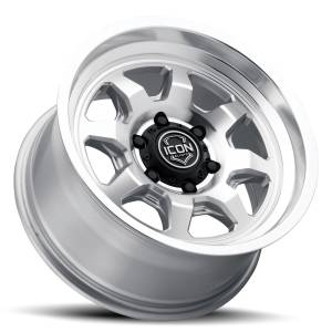ICON Alloys Off-Road Wheels | 1350 Offroad - ICON Alloys Nuevo, Silver Machined, 17x8.5 / 5x5, -6mm Offset Wheel 8117857345SM - Image 6