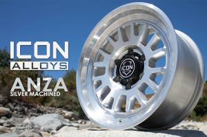 ICON Alloys Off-Road Wheels | 1350 Offroad - ICON Alloys Anza, Silver Machined, 17x8.5 / 5x150, 25mm Offset Wheel 8217855557SM - Image 5