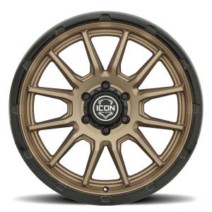 ICON Alloys Off-Road Wheels | 1350 Offroad - ICON Alloys Cajon, Satin Bronze w/ Gloss Black Lip, 20x9 / 6x5.5, 16mm Offset Wheel 8320909056SBGB - Image 2