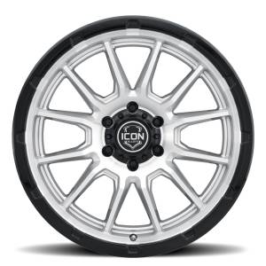 ICON Alloys Off-Road Wheels | 1350 Offroad - ICON Alloys Cajon, Silver Machined w/ Gloss Black Lip, 20x9 / 6x5.5, 0mm Offset Wheel 8320908350SMGB - Image 2
