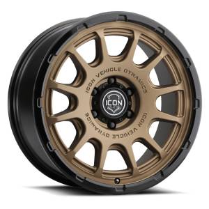ICON Alloys Off-Road Wheels | 1350 Offroad - ICON Alloys Rancho, Satin Bronze w/ Gloss Black Lip, 20x9 / 6x5.5, 16mm Offset Wheel 8420909056SBGB - Image 1
