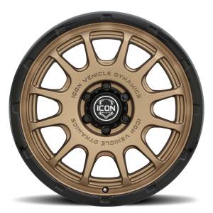 ICON Alloys Off-Road Wheels | 1350 Offroad - ICON Alloys Rancho, Satin Bronze w/ Gloss Black Lip, 20x9 / 5x150, 16mm Offset Wheel 8420905556SBGB - Image 2