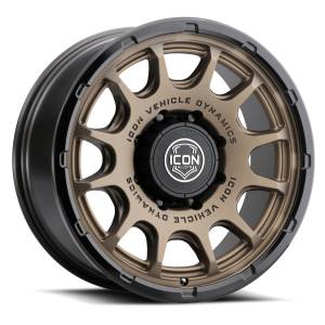 ICON Alloys Off-Road Wheels | 1350 Offroad - ICON Alloys Rancho, Satin Bronze w/ Gloss Black Lip, 20x9 / 8x180, 12mm Offset Wheel 8420908955SBGB - Image 1