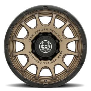 ICON Alloys Off-Road Wheels | 1350 Offroad - ICON Alloys Rancho, Satin Bronze w/ Gloss Black Lip, 20x9 / 8x180, 12mm Offset Wheel 8420908955SBGB - Image 2
