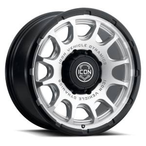 ICON Alloys Off-Road Wheels | 1350 Offroad - ICON Alloys Rancho, Silver Machined w/ Gloss Black Lip, 20x9 / 8x180, 12mm Offset Wheel 8420908955SMGB - Image 1